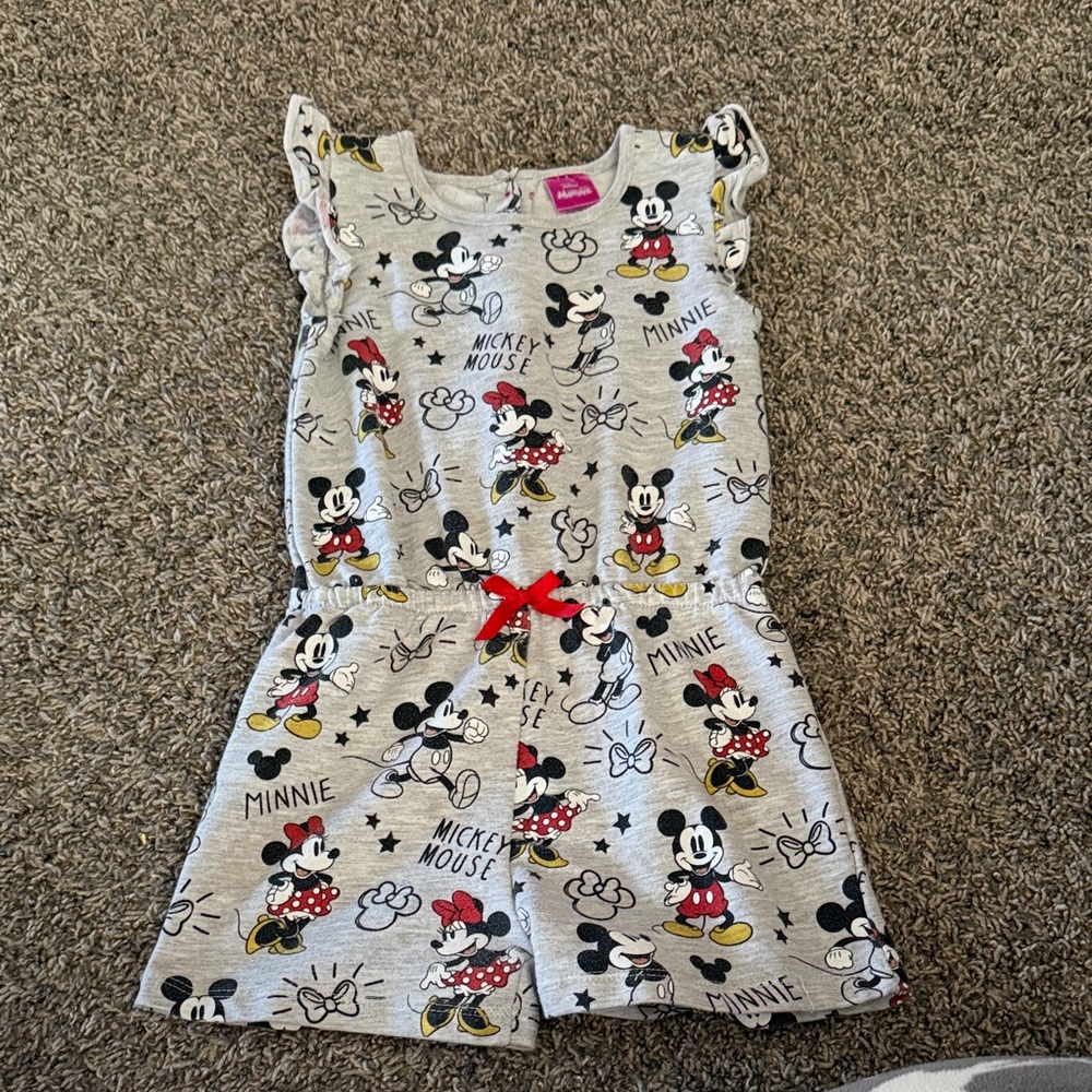 Disney Mickey Mouse Gray Bodysuit
